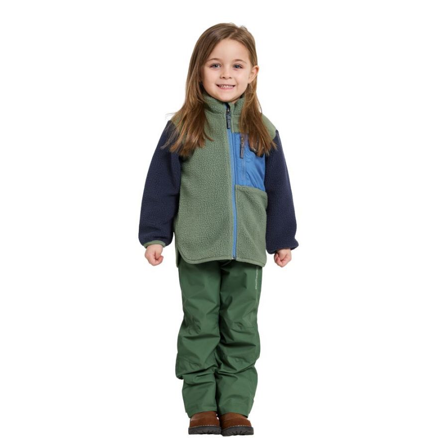 Didriksons Anten, bluza polarowa, junior, jasnozielona