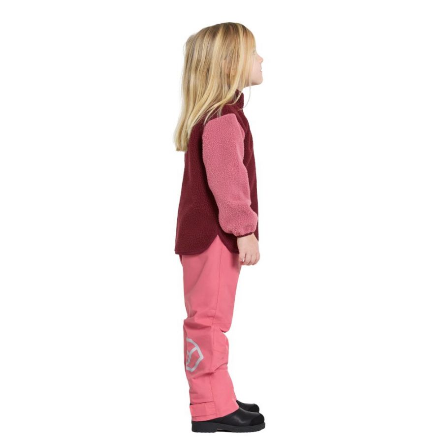 Didriksons Anten, chaqueta polar, junior, rojo oscuro