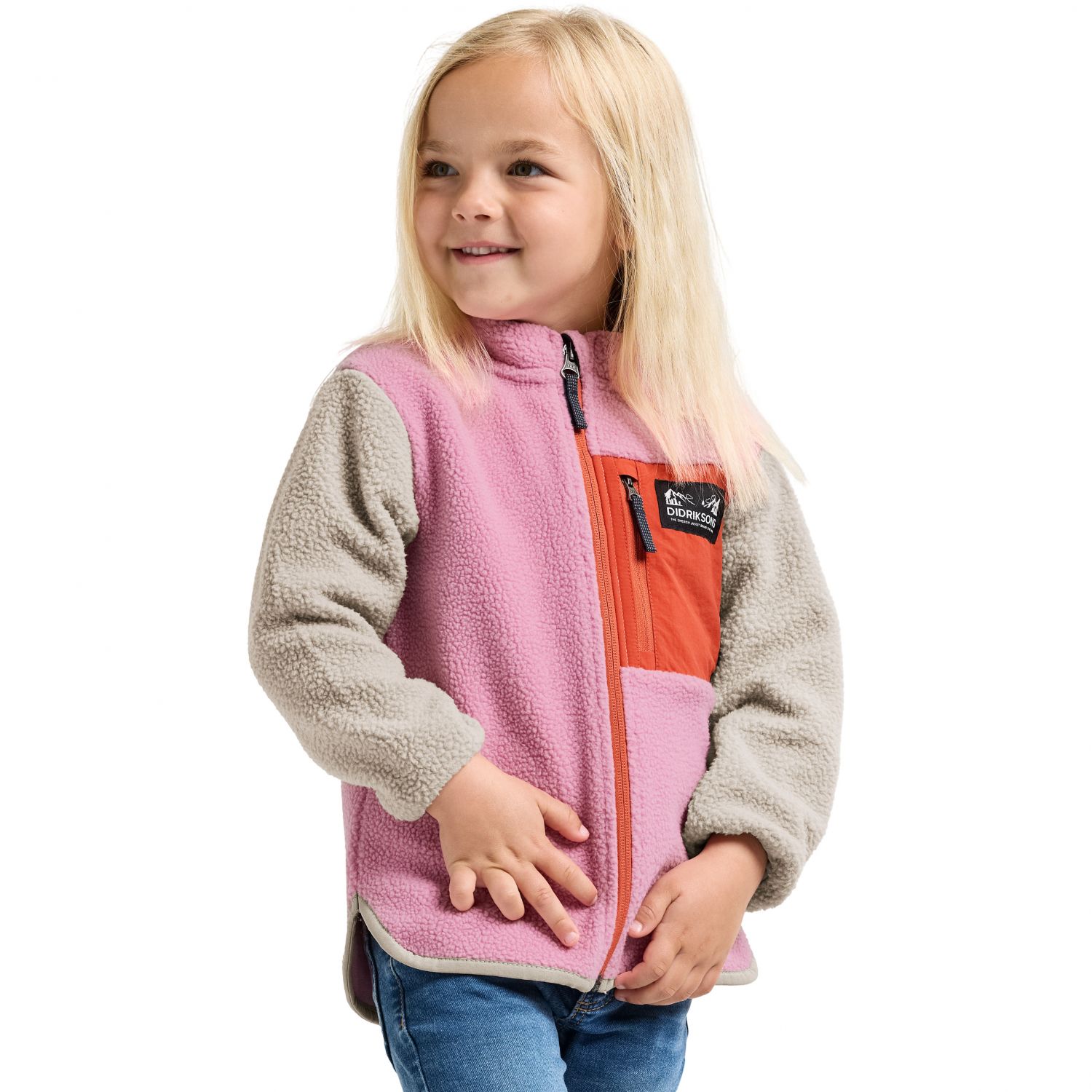 Didriksons Anten, Fleecejacke, Junior, rosa