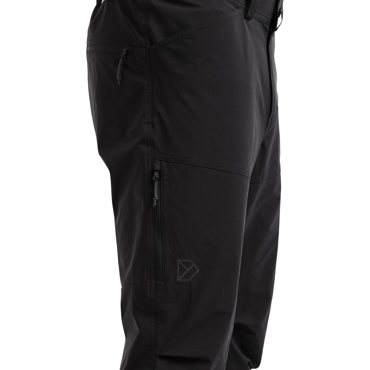 Didriksons Asher, pantalones outdoor, hombre, negro