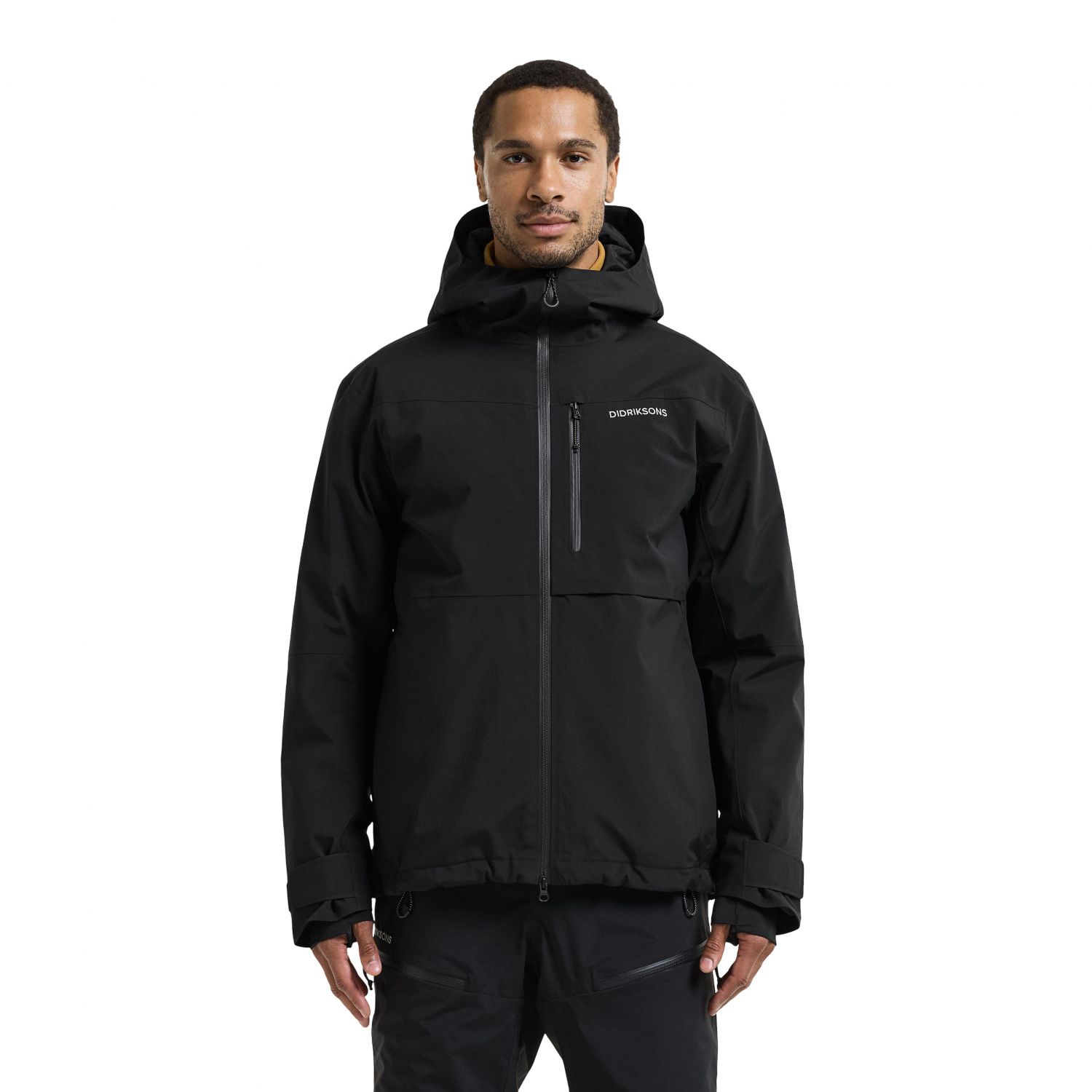 Didriksons Asp, jaqueta de esqui, masculino, preto
