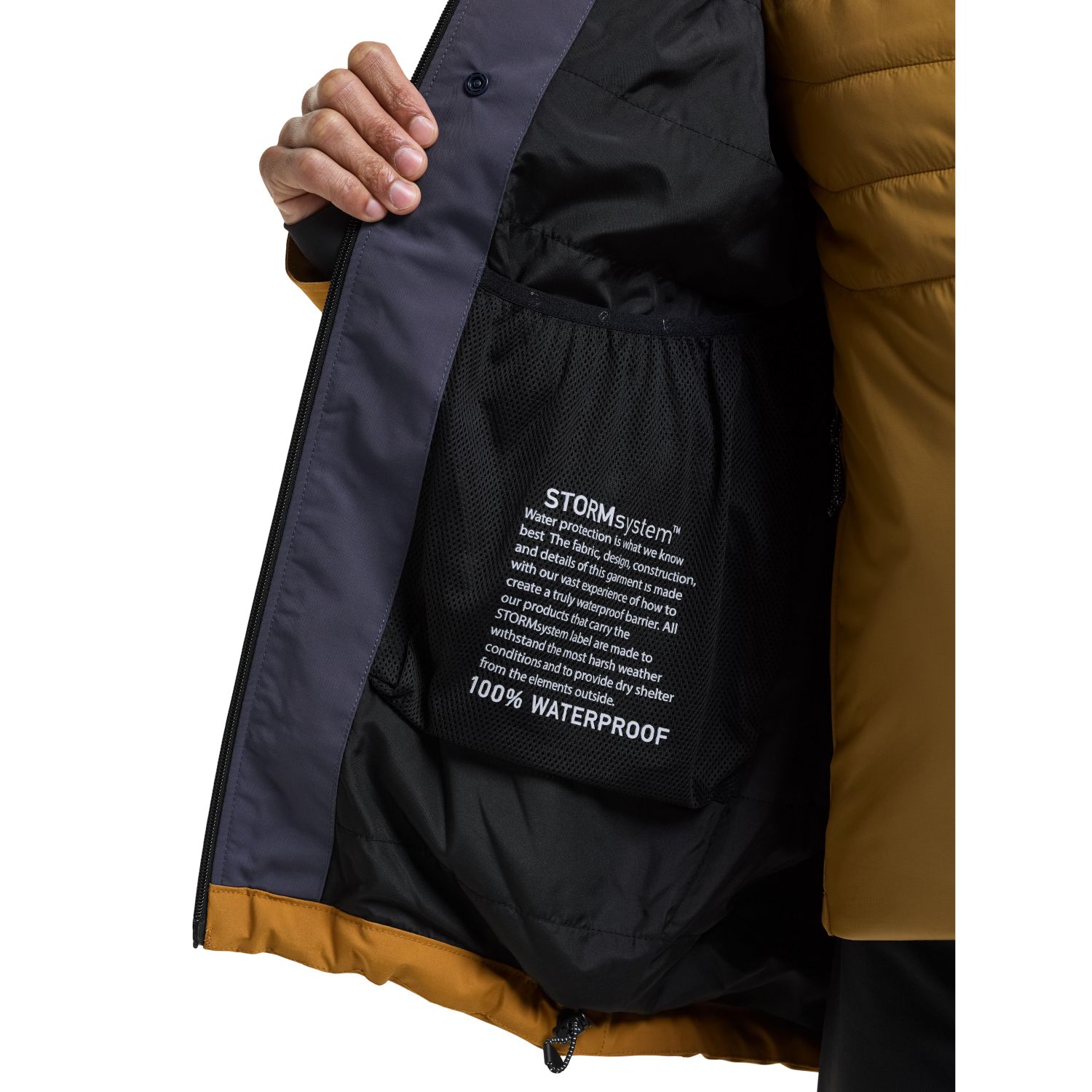Didriksons Asp, skijakke, herre, spice brown