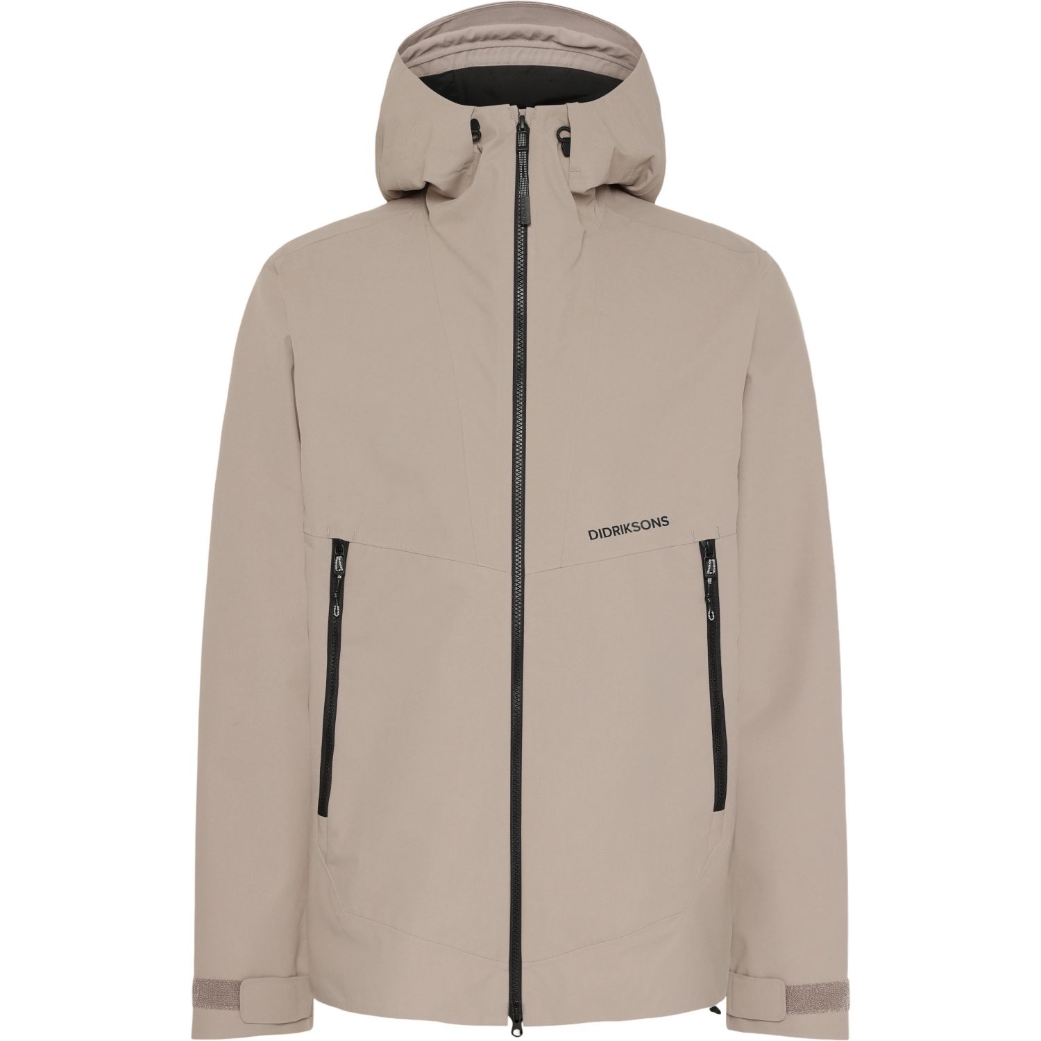 Didriksons Basil, chaqueta impermeable, hombre, ash brown