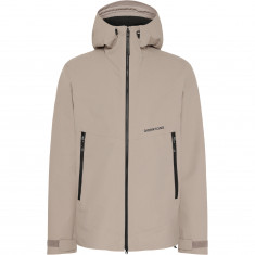 Didriksons Basil, rain jacket, men, ash brown