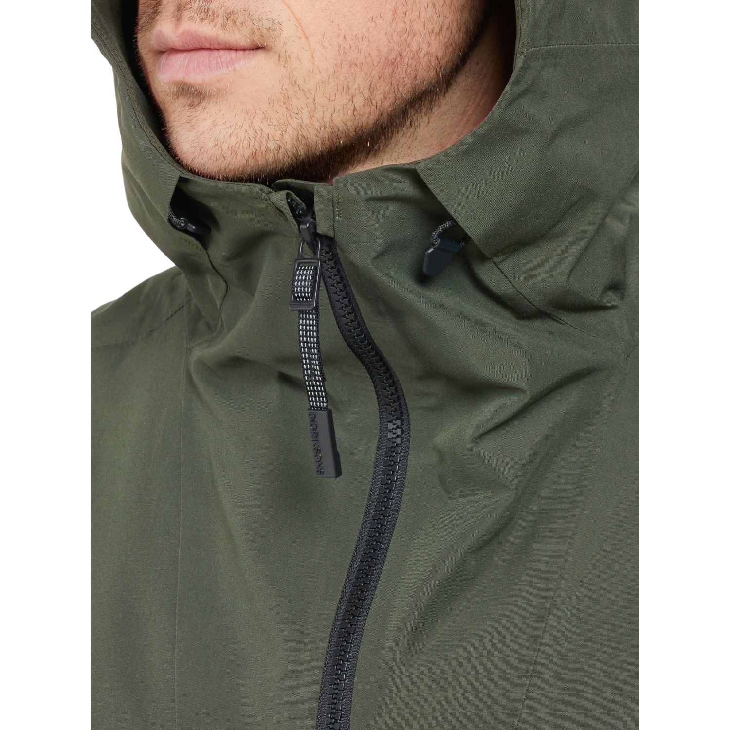 Didriksons Basil, rain jacket, men, deep green