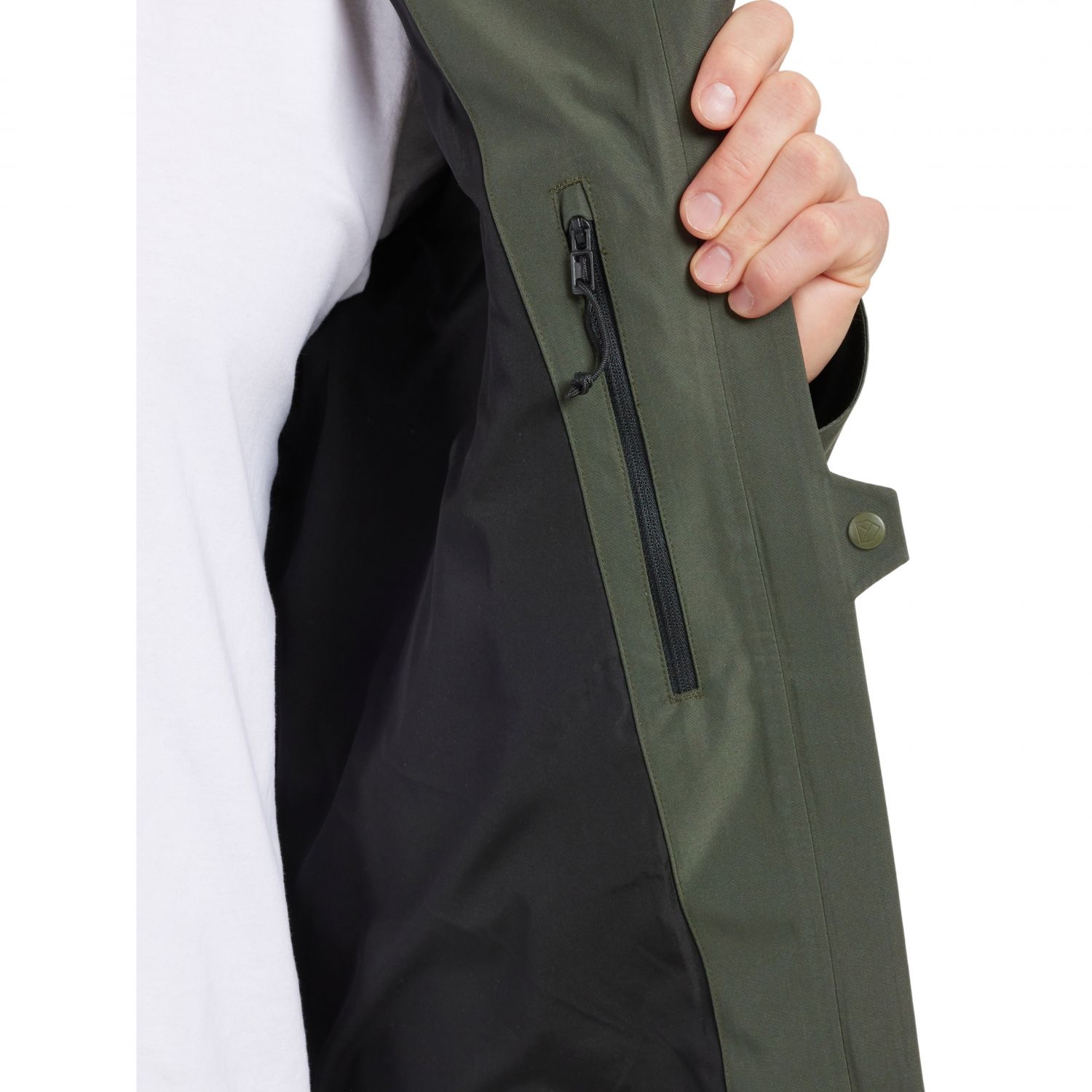 Didriksons Basil, rain jacket, men, deep green