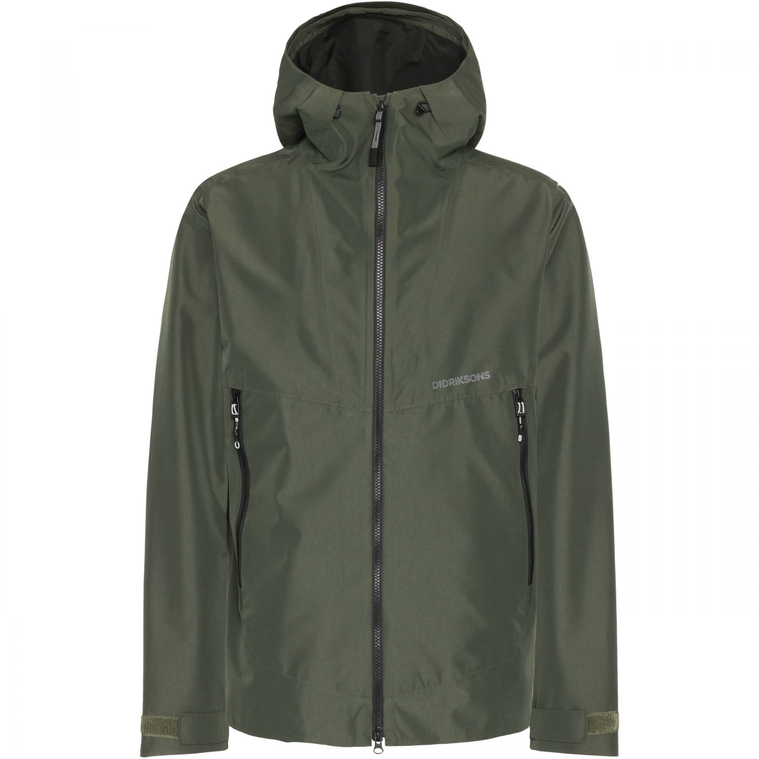 Didriksons Basil, rain jacket, men, deep green