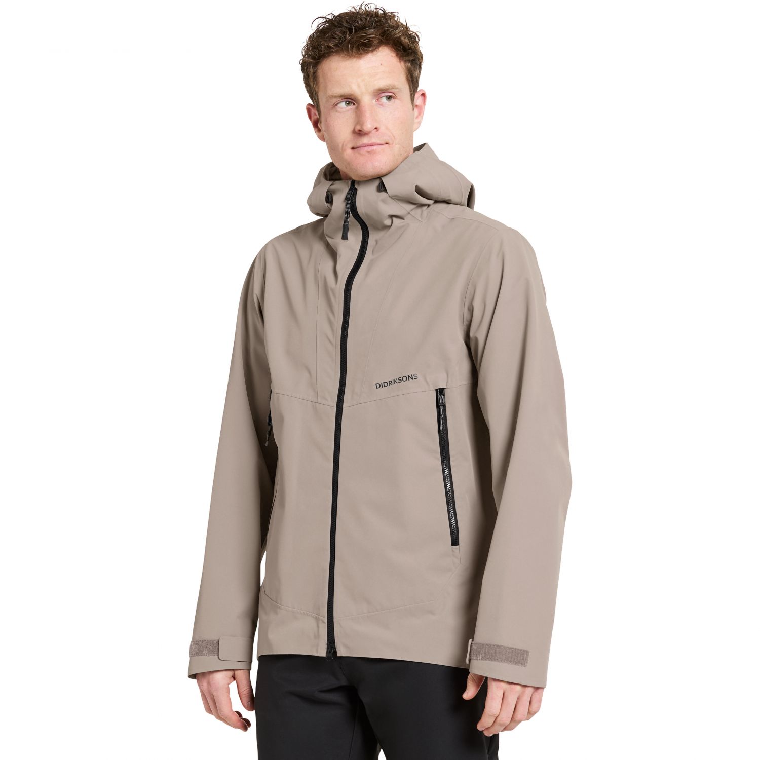 Didriksons Basil, regenjas, heren, ash brown