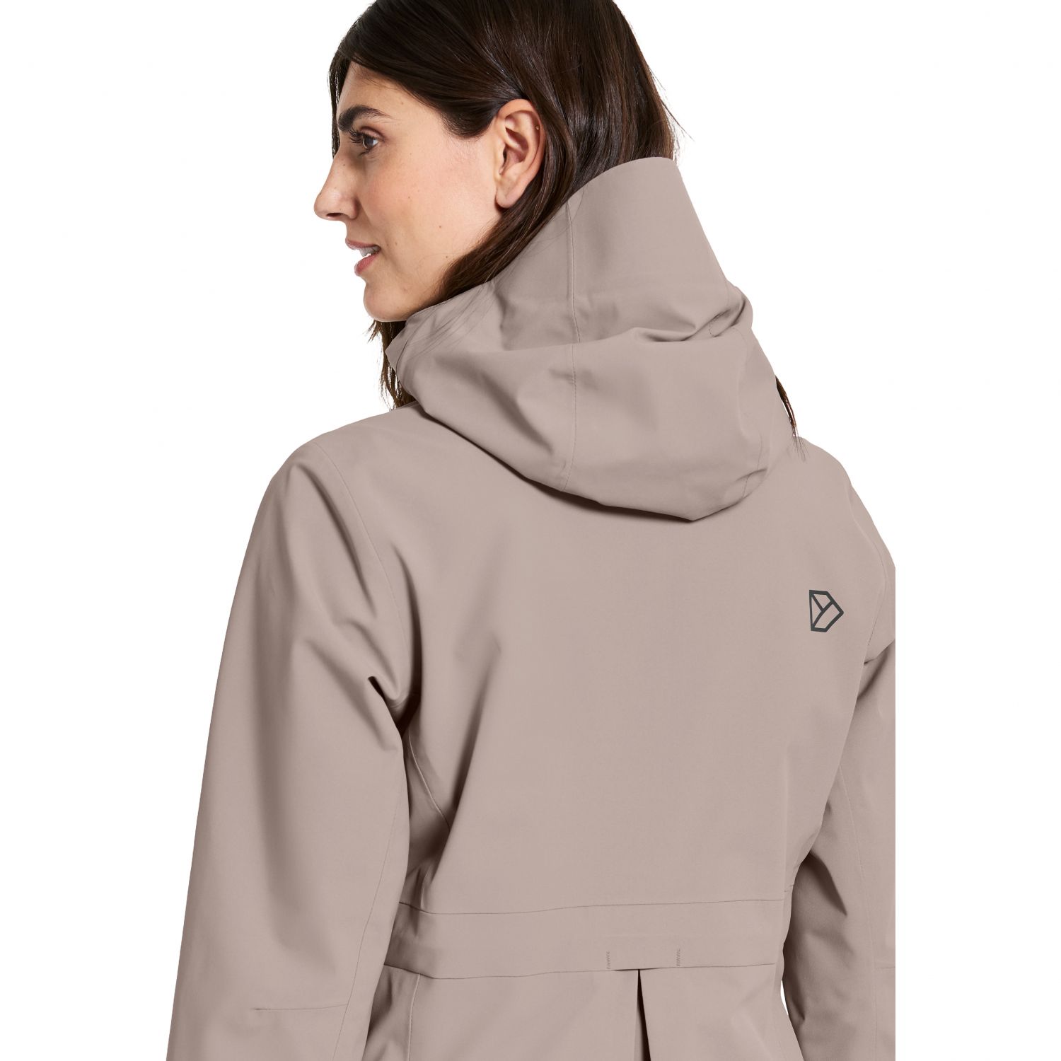 Didriksons Bea, impermeável, senhora, castanho cinza