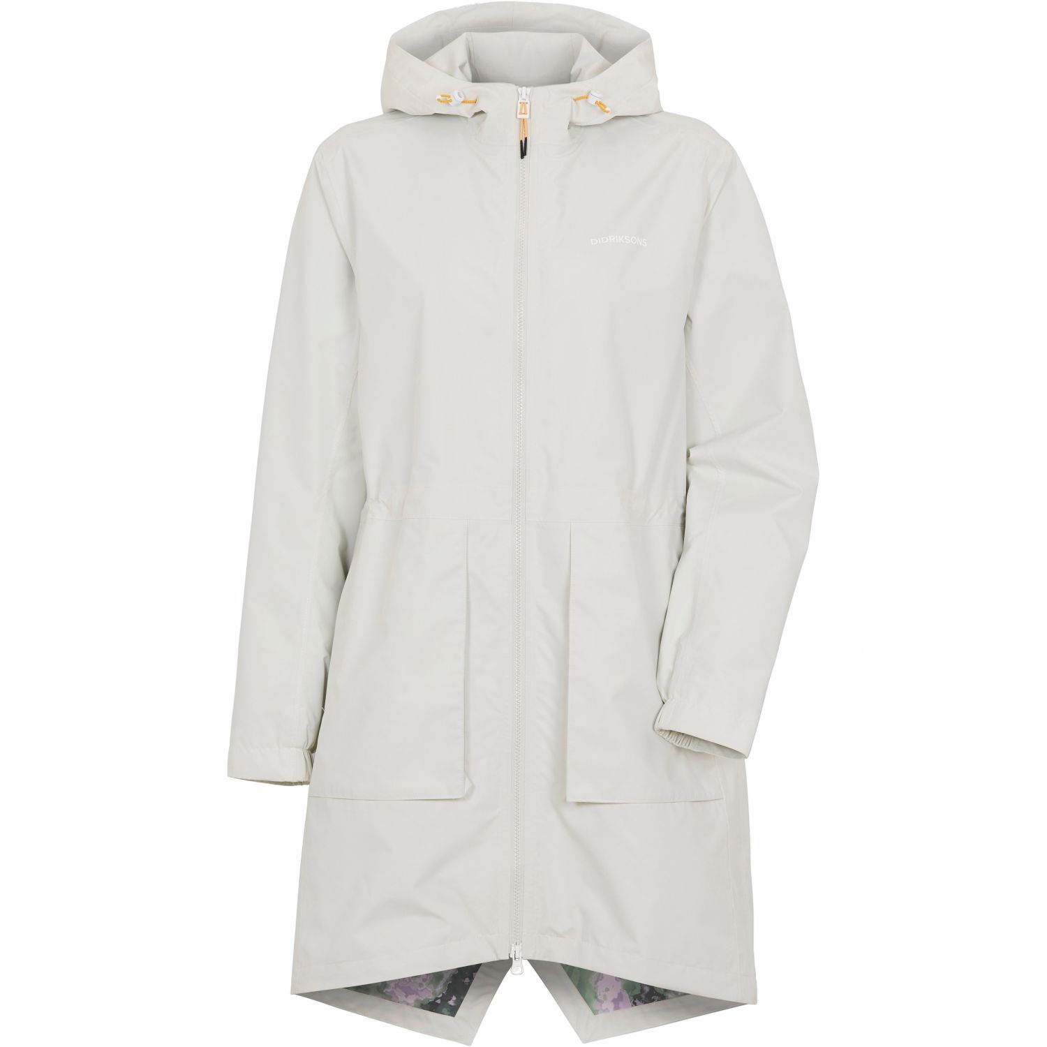 Didriksons Bella, raincoat, women, silver/white