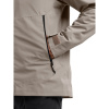 Didriksons Biak, rain jacket, men, ash brown
