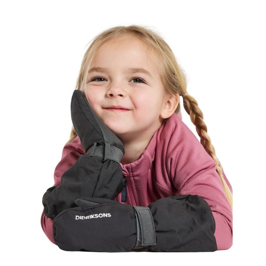 Didriksons Biggles, Fäustlinge, Junior, schwarz