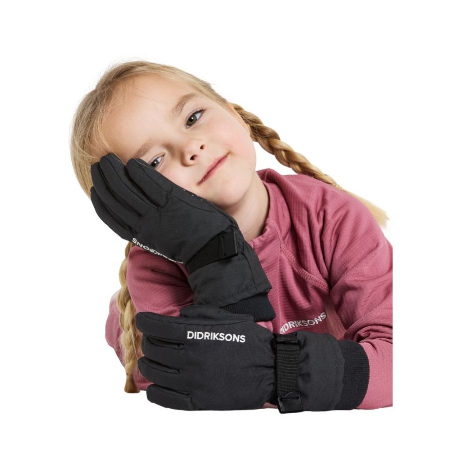 Didriksons Biggles, lasketteluhanskat, junior, musta