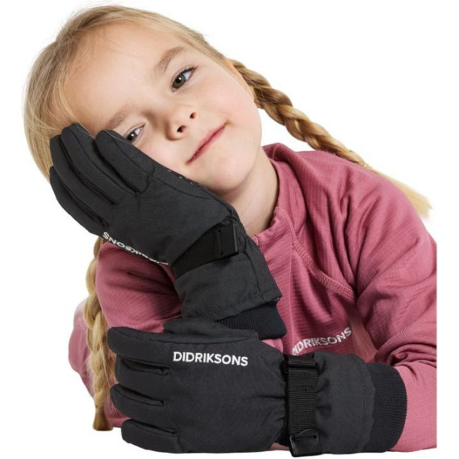 Didriksons Biggles, luvas de esqui, júnior, preto
