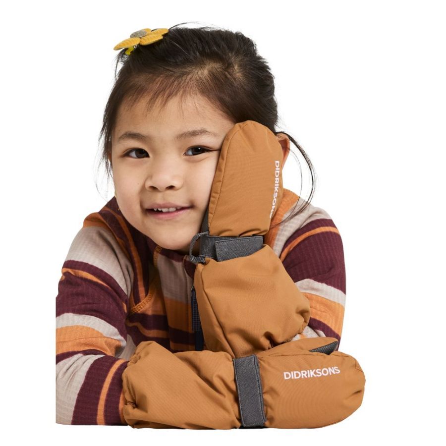 Didriksons Biggles, muffole da sci, junior, arancione