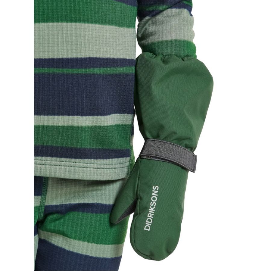 Didriksons Biggles, muffole da sci, junior, verde scuro
