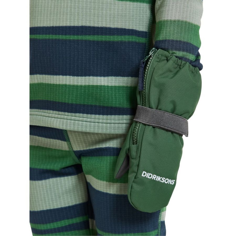 Didriksons Biggles Zip, skiluffer, junior, mørkegrøn