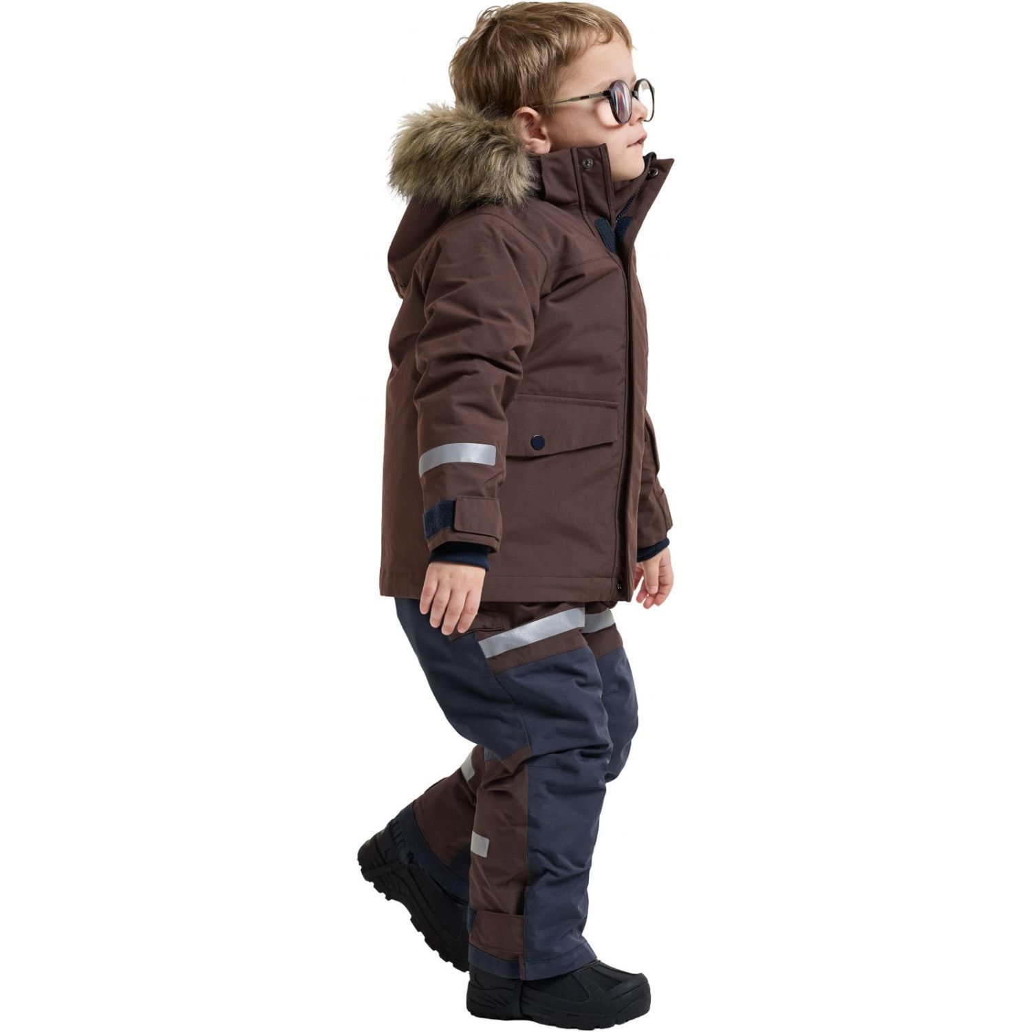 Didriksons Bjärven 5, parka, børn, brun
