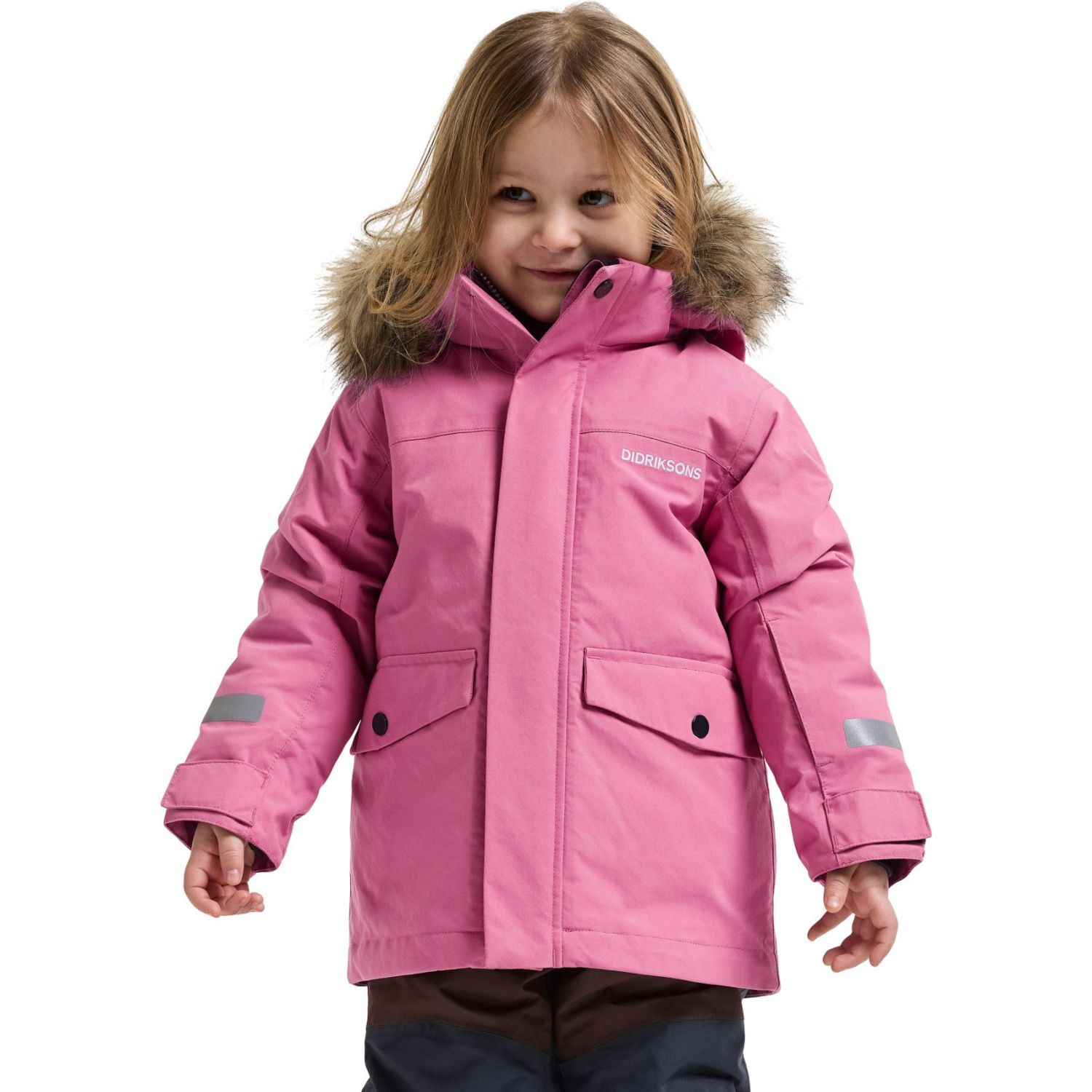 Didriksons Bjärven 5, parka, børn, lyserød