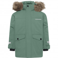 Didriksons Bjärven 5, parka, niños, verde oscuro