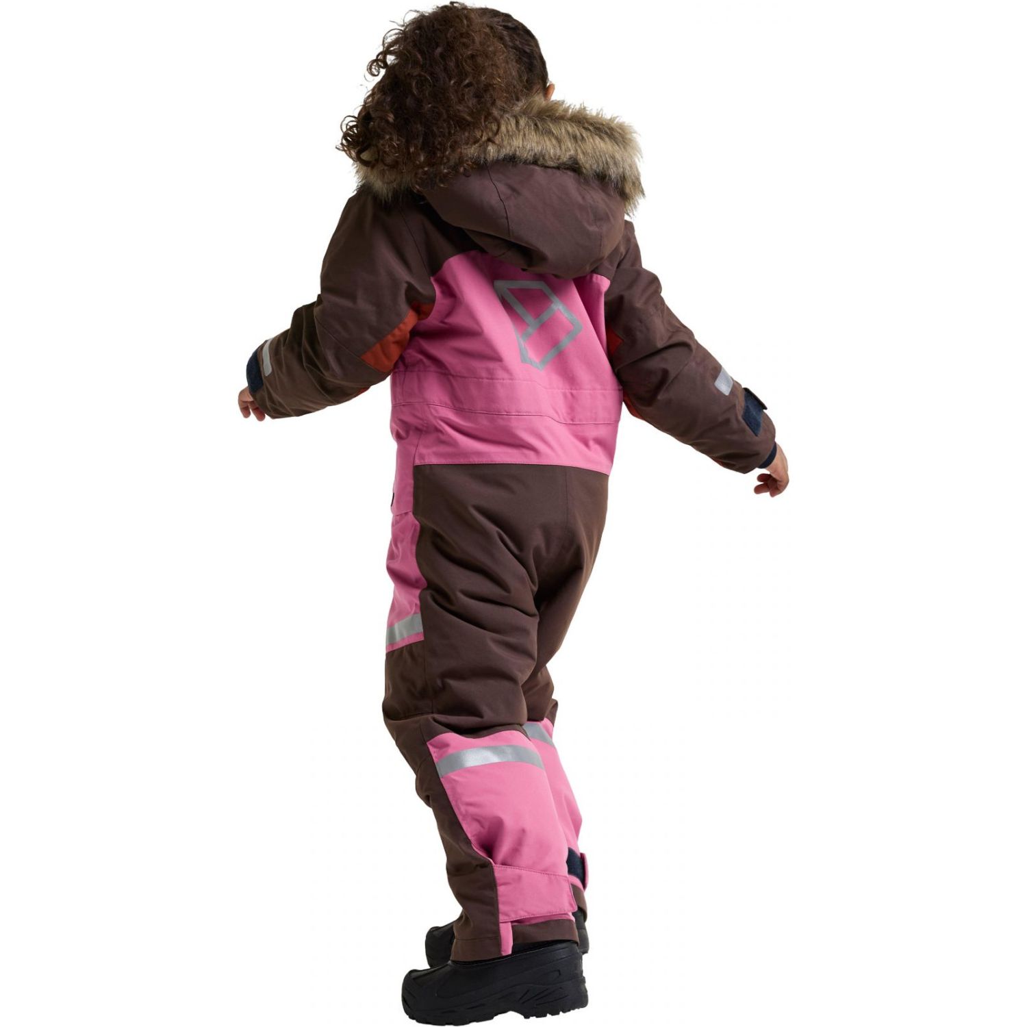 Didriksons Bjärven Cover 5, combinaison de ski, enfant, rose