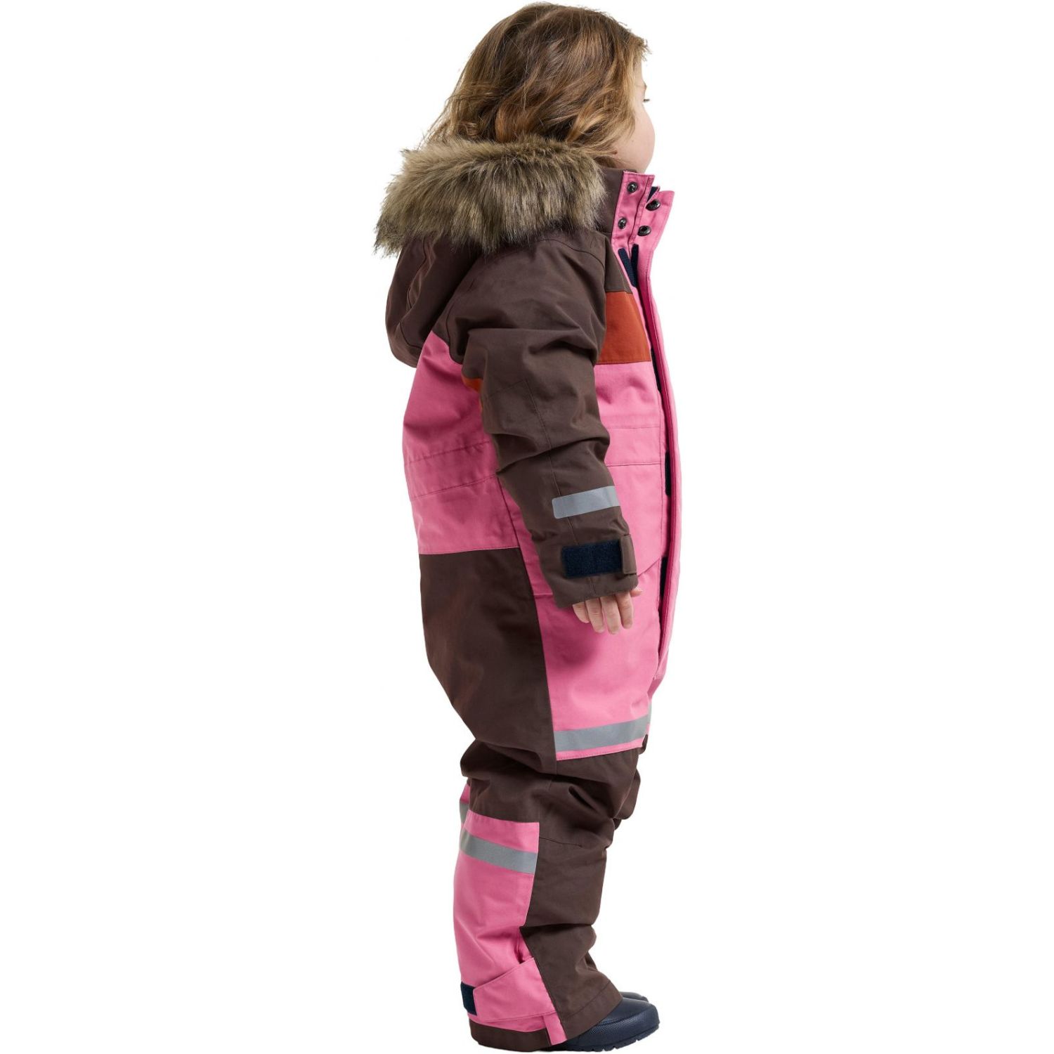 Didriksons Bjärven Cover 5, combinaison de ski, enfant, rose