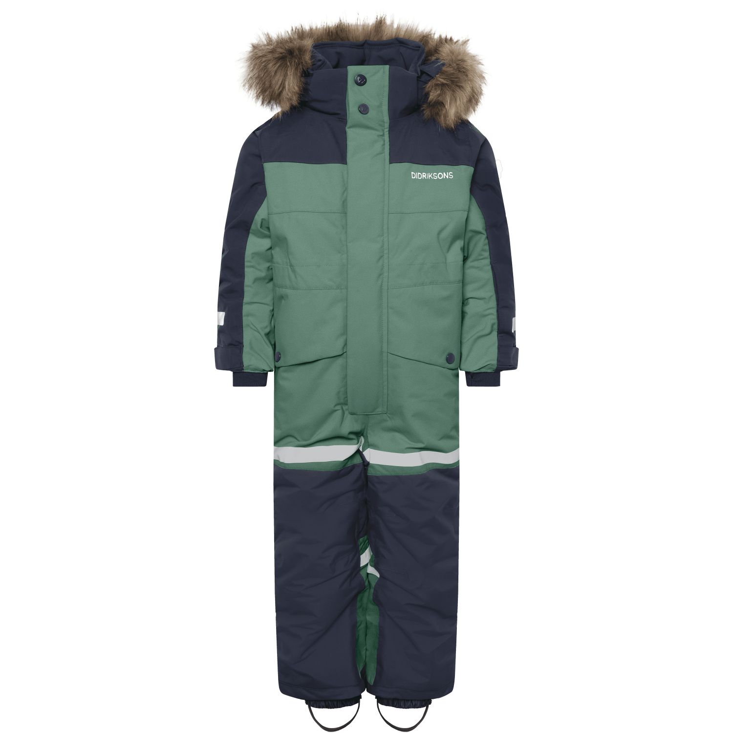 Didriksons Bjärven Cover 5, snowsuit, kids, green