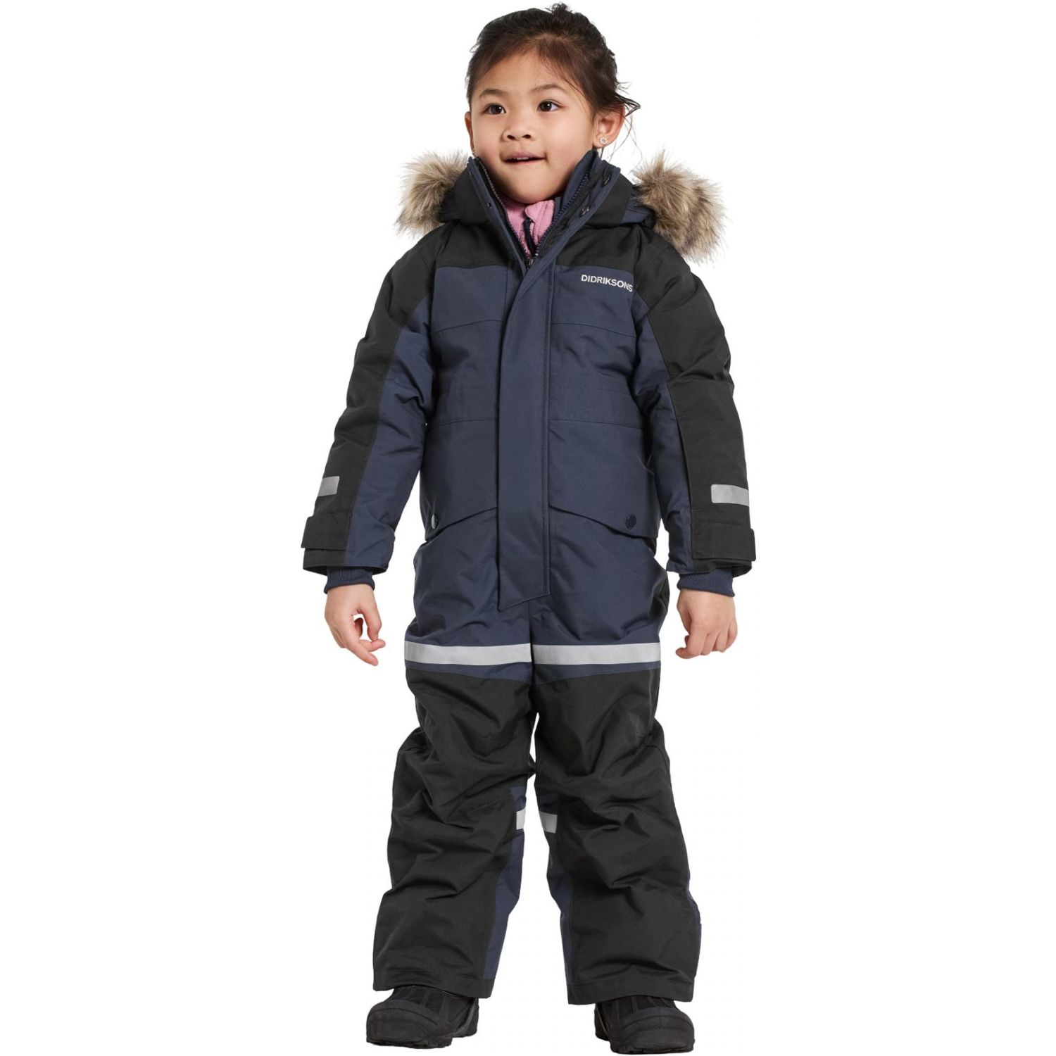 Didriksons Bjärven Cover 5, snowsuit, kids, navy