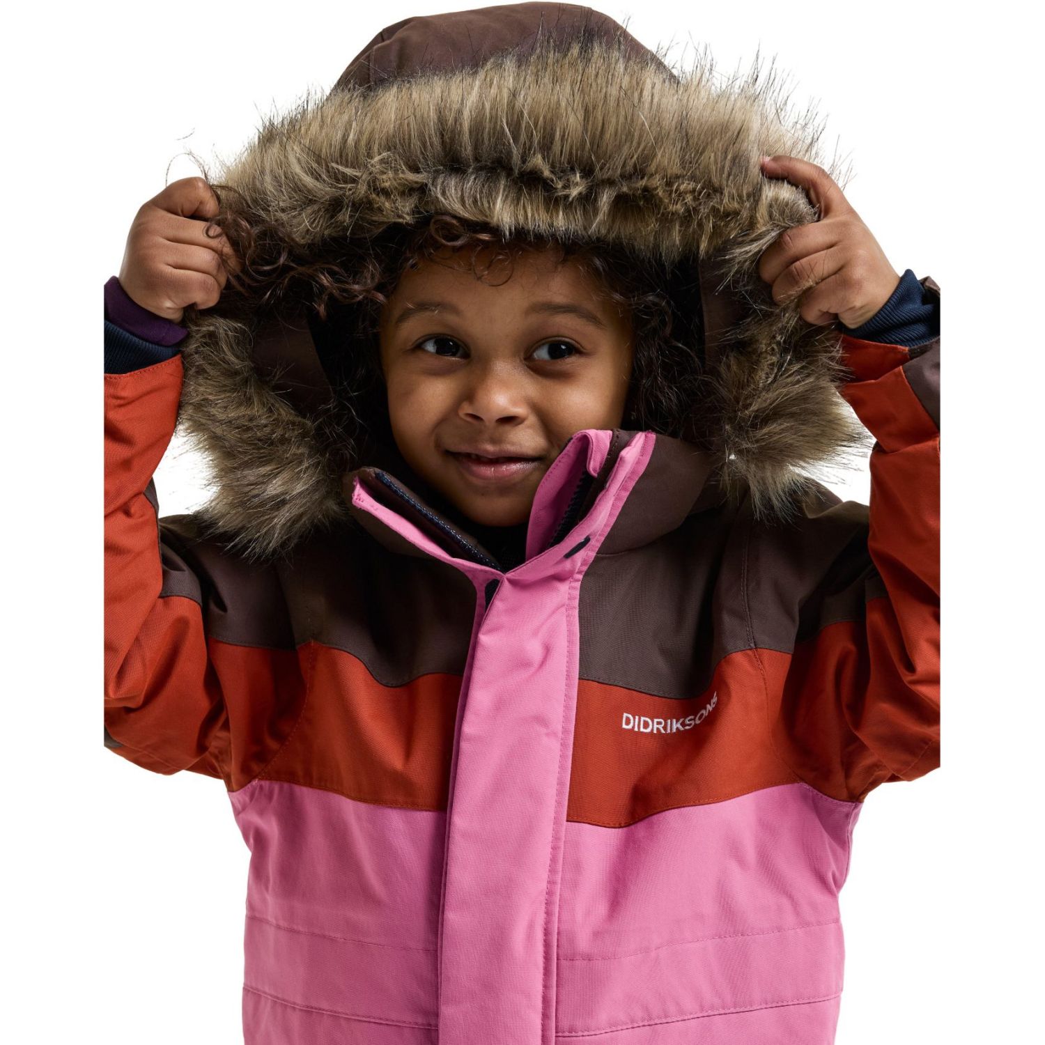 Didriksons Bjärven Cover 5, snowsuit, kids, pink