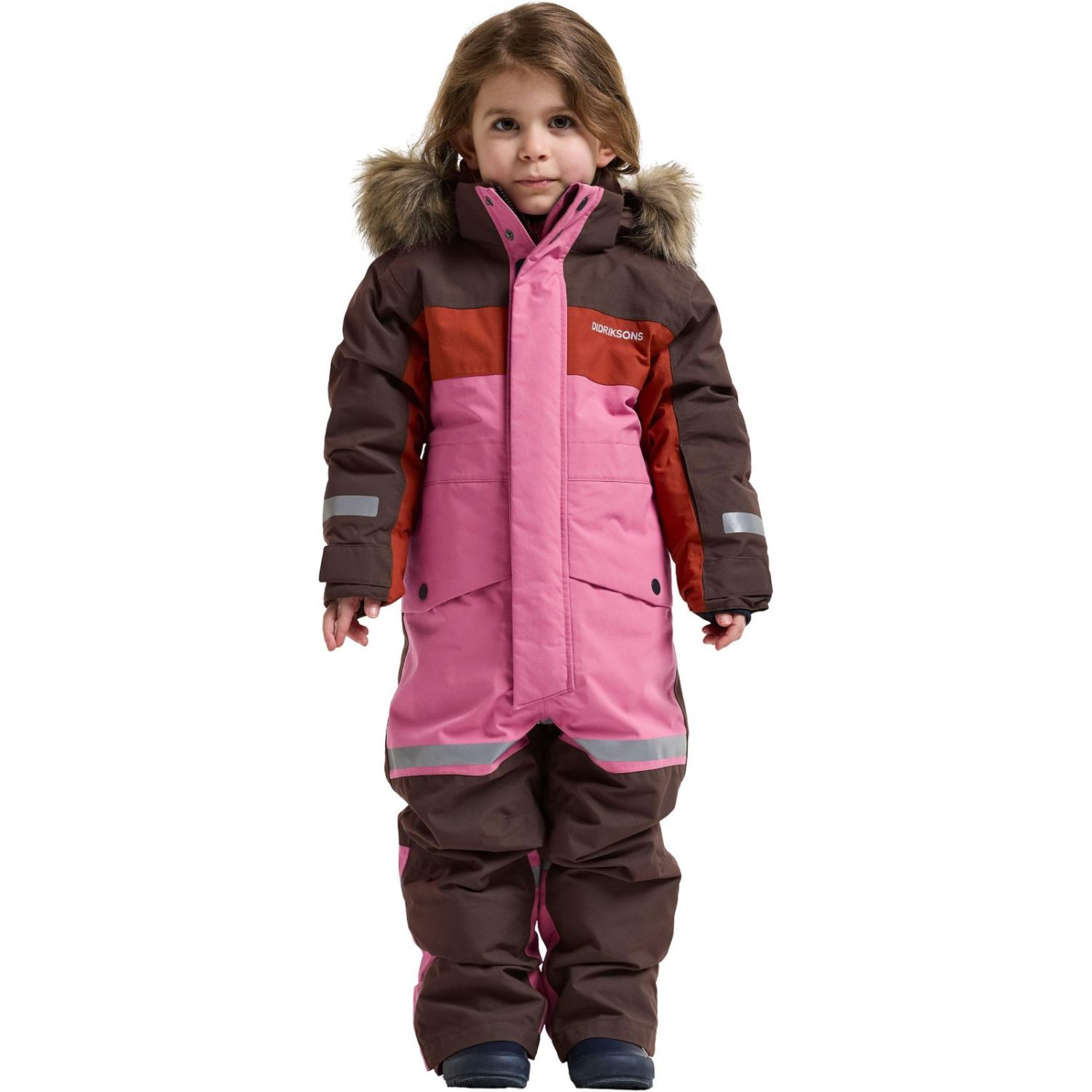 Didriksons Bjärven Cover 5, snowsuit, kids, pink