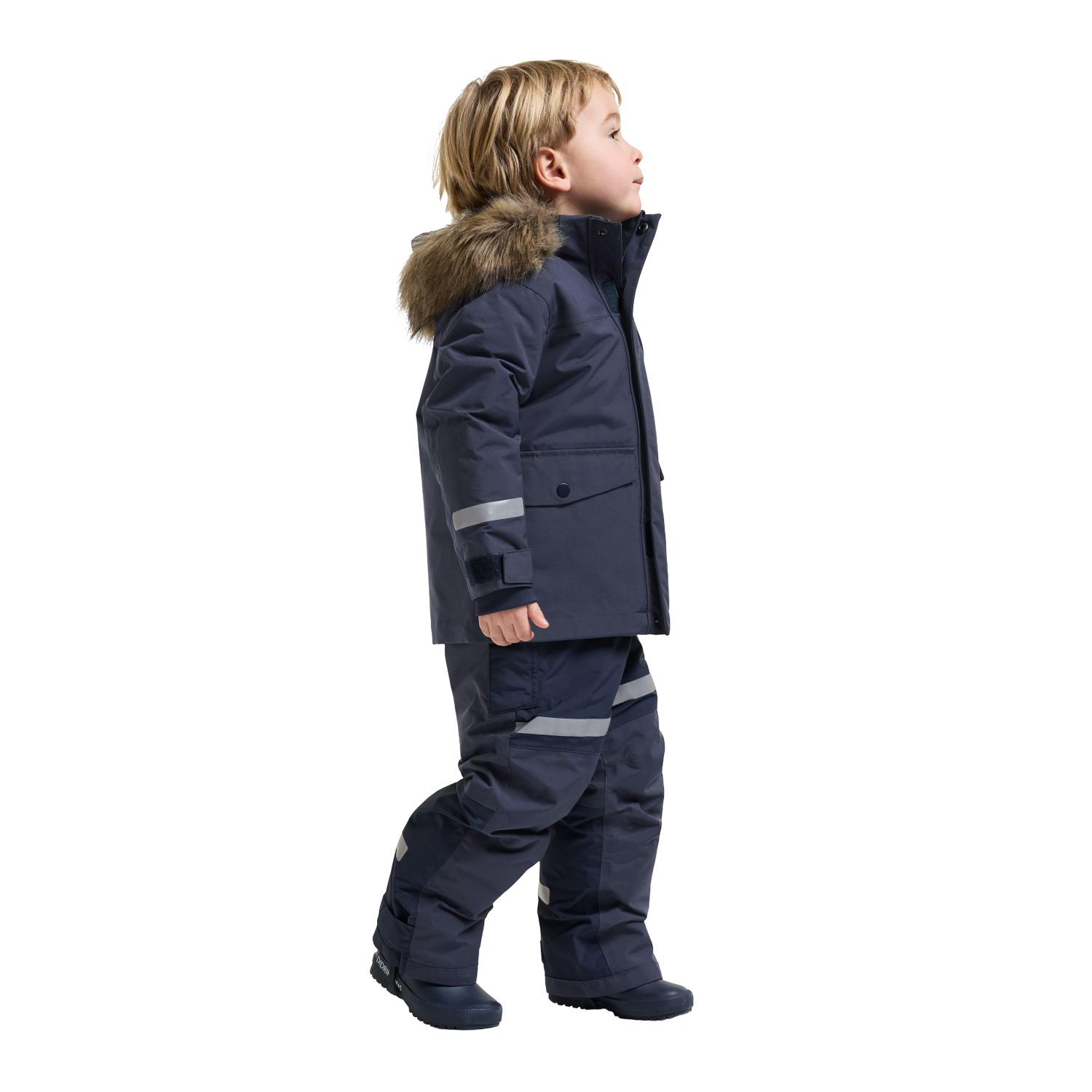 Didriksons Bjärven 5, parka, crianças, navy