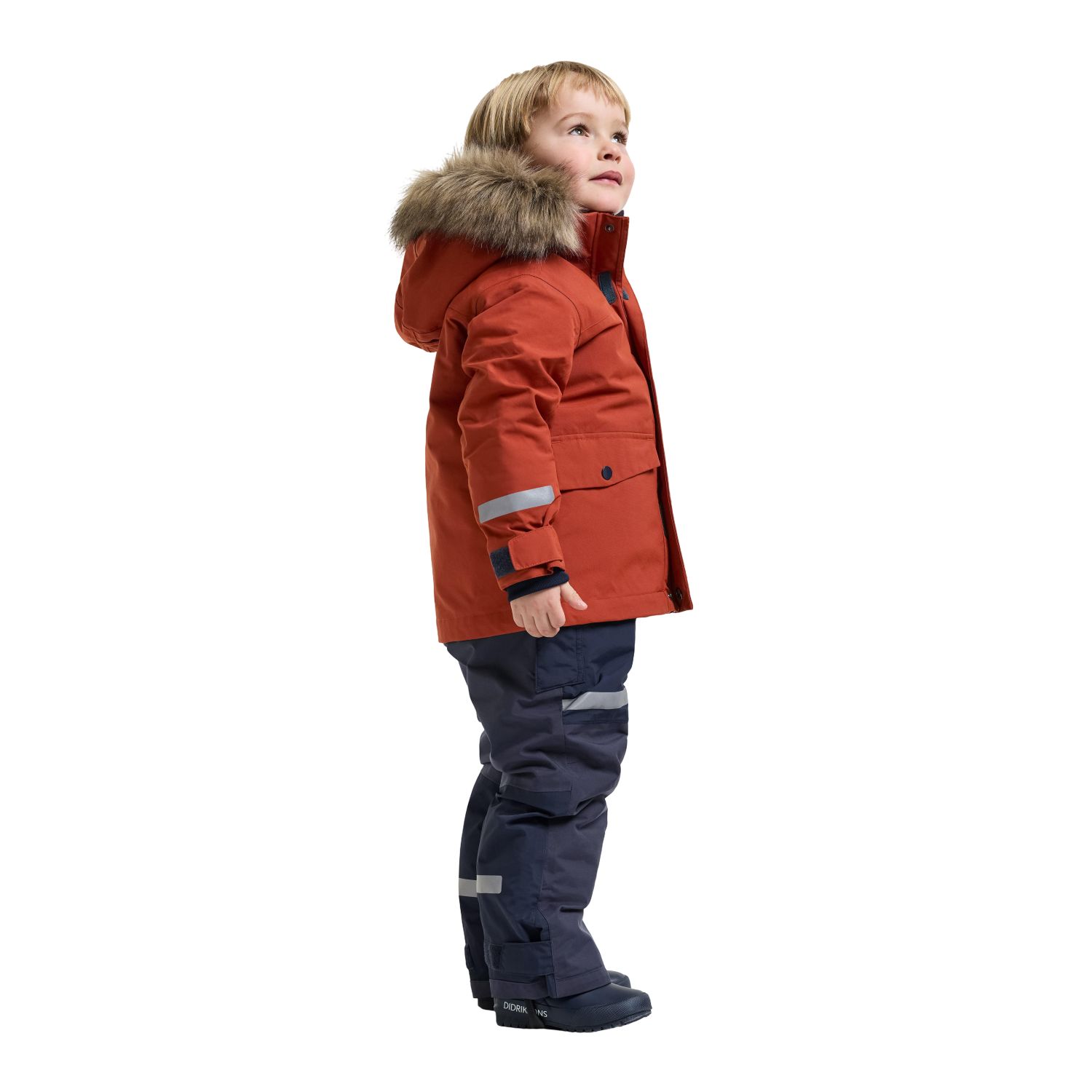 Didriksons Bjärven 5, parkas, detská, rezavá