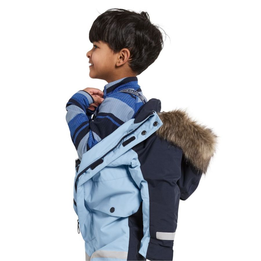 Didriksons Bjärven, combinaison de ski, junior, bleu clair