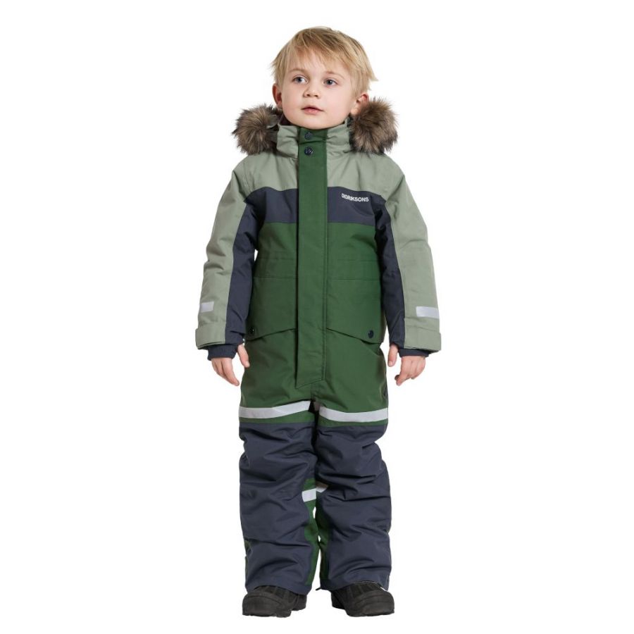 Didriksons Bjärven, combinaison de ski, junior, vert clair