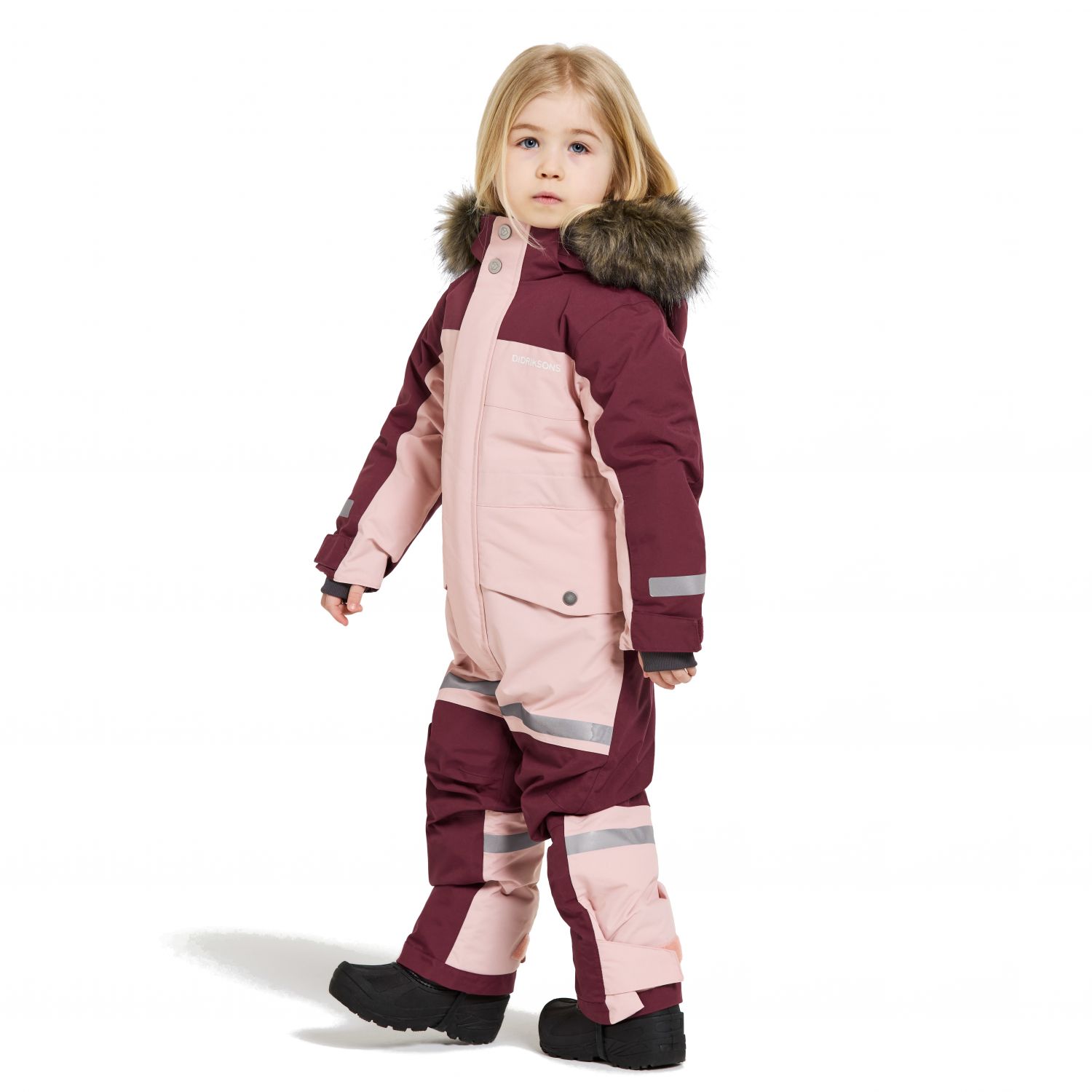 Didriksons Bjärven, overall, junior, dusty pink