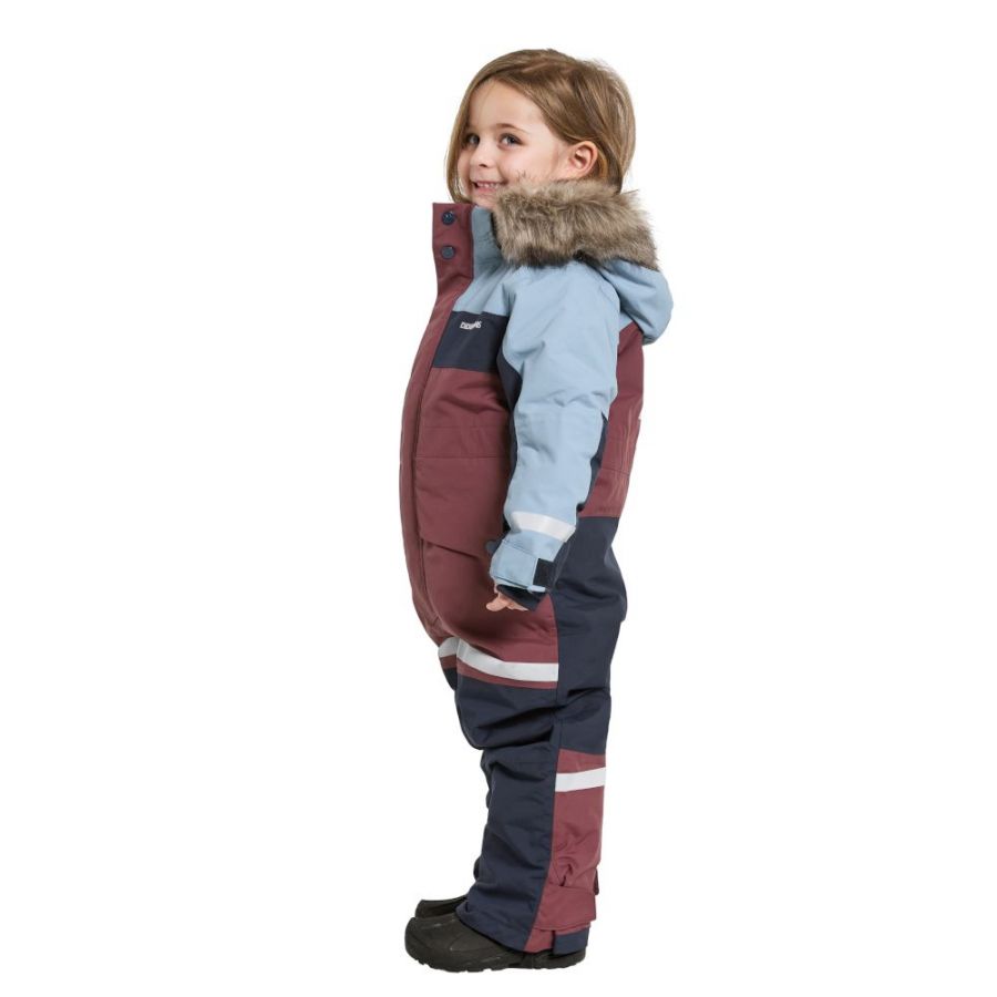Didriksons Bjärven, snowsuit, junior, anemon red