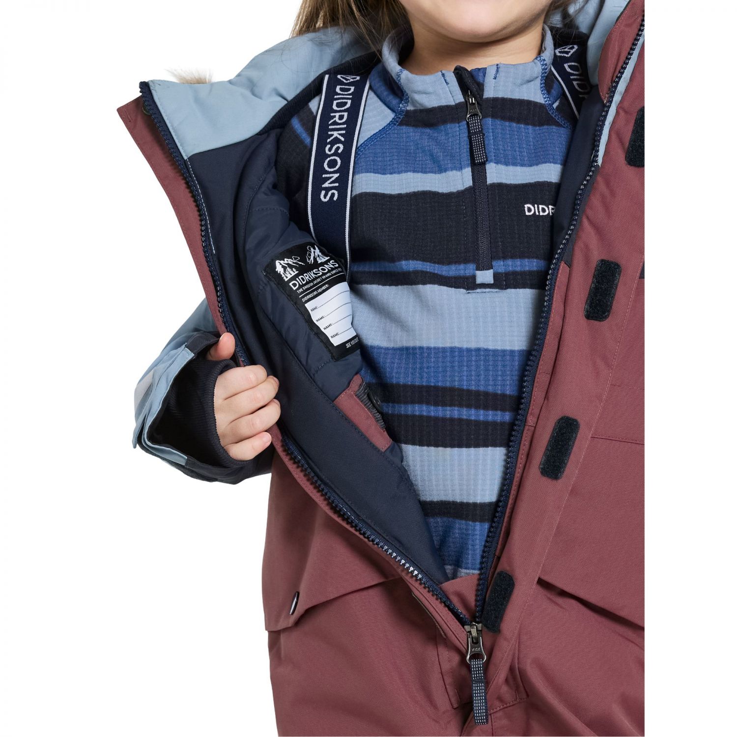 Didriksons Bjärven, snowsuit, junior, anemon red