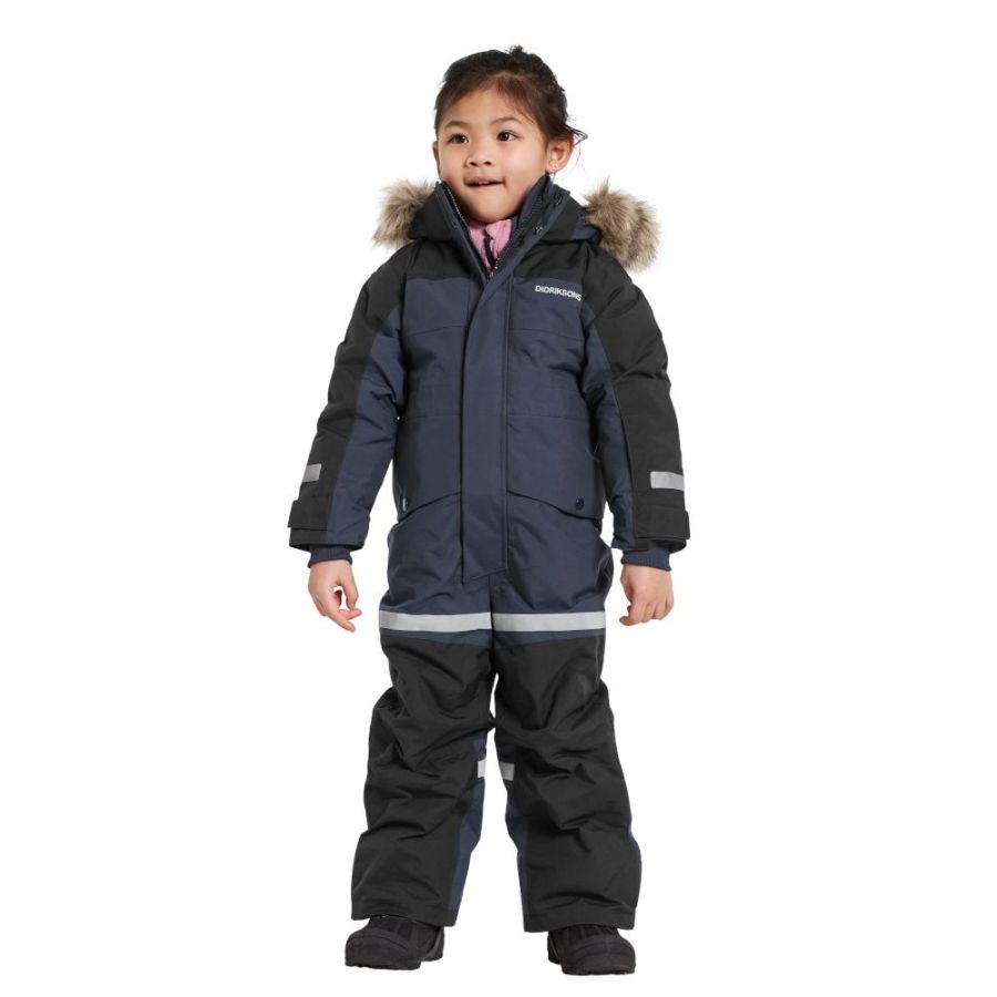 Didriksons Bjärven, snowsuit, junior, navy