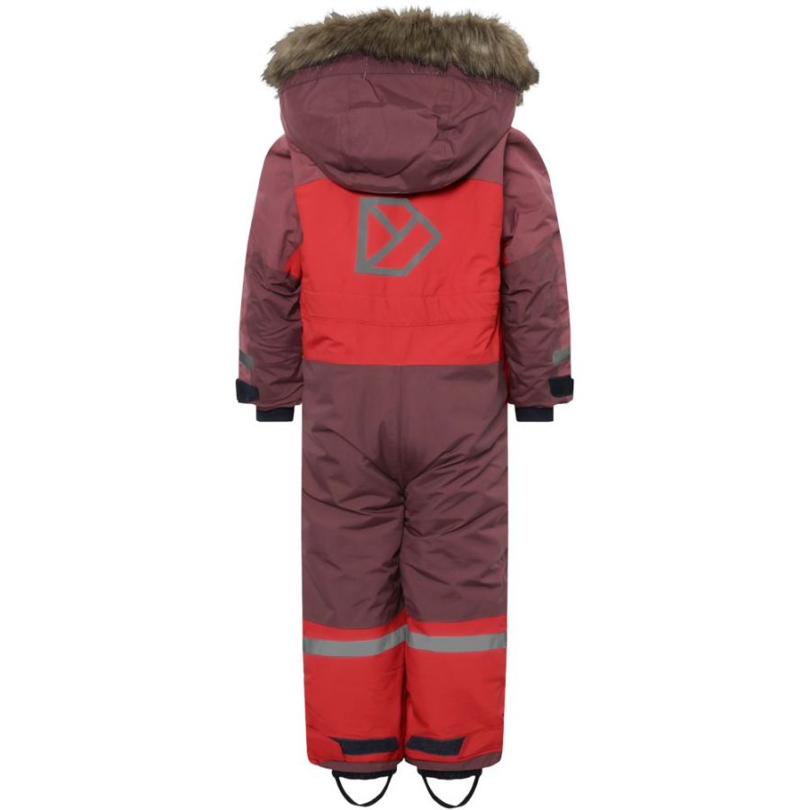 Didriksons Bjärven, snowsuit, junior, pomme red