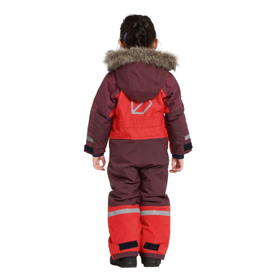 Didriksons Bjärven, snowsuit, junior, pomme red