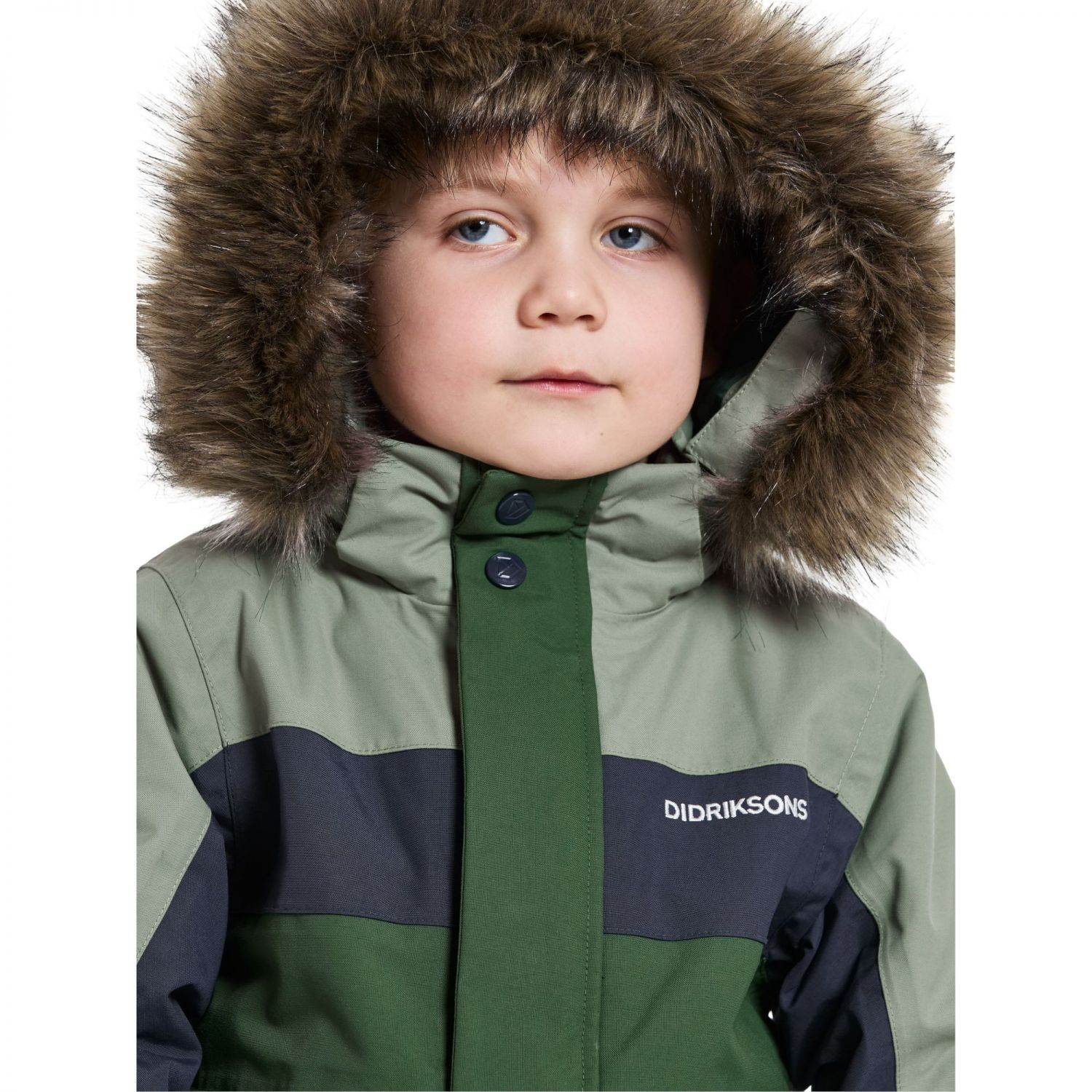 Didriksons Bjärven, talvihaalari, junior, vaaleanvihreä