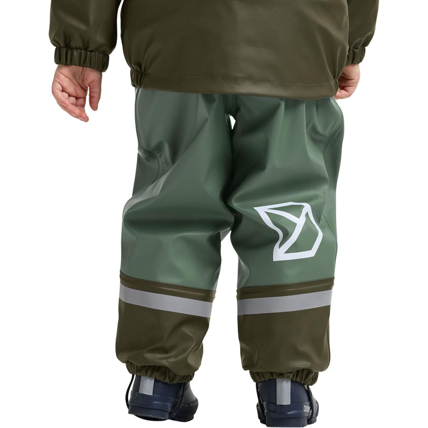 Didriksons Boardman 12, completo antipioggia, junior, verde scuro