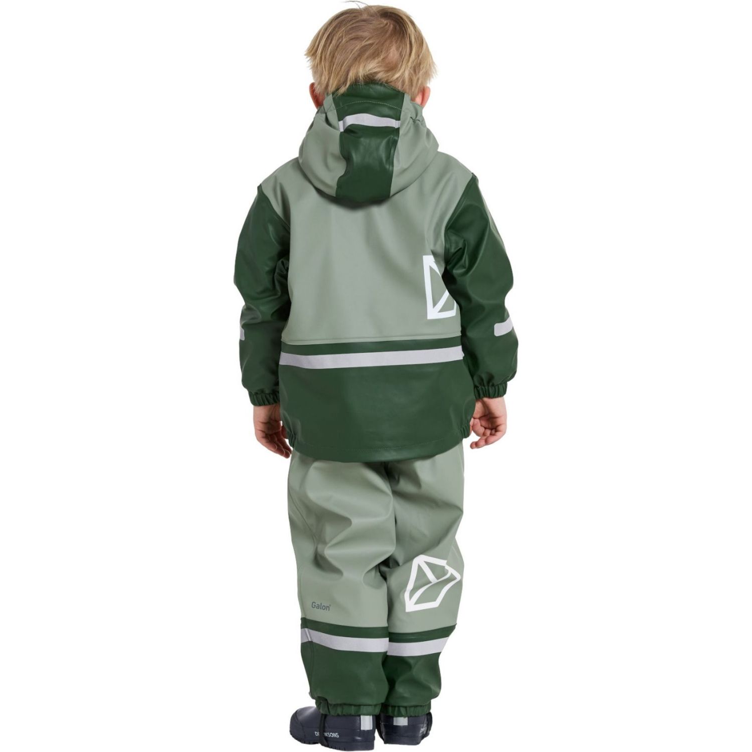 Didriksons Boardman, costum de ploaie, junior, verde deschis