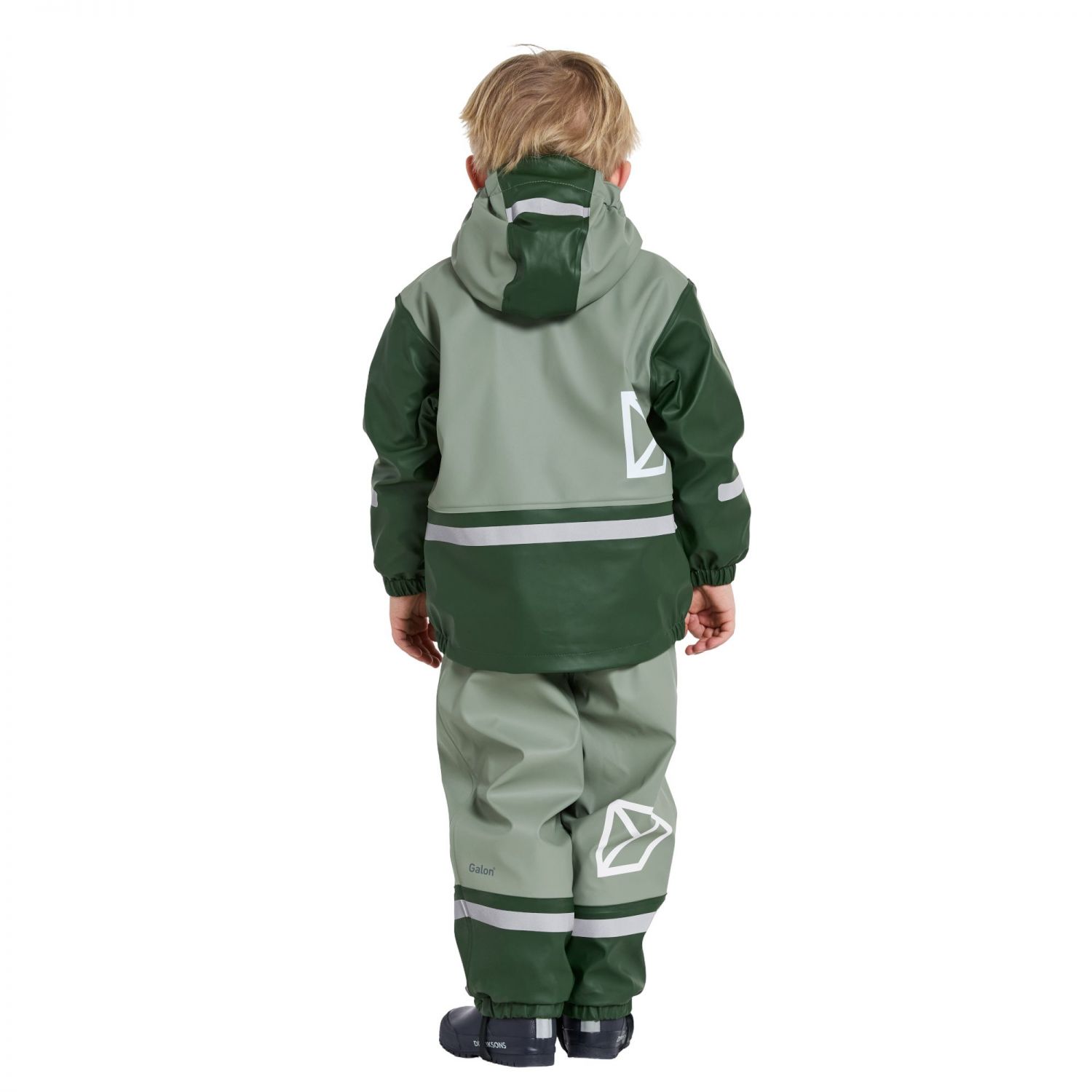Didriksons Boardman, ensemble de pluie, junior, vert clair