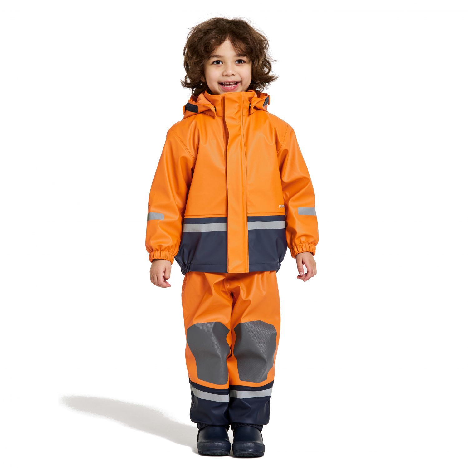 Didriksons Boardman, rain set, junior, orange jam