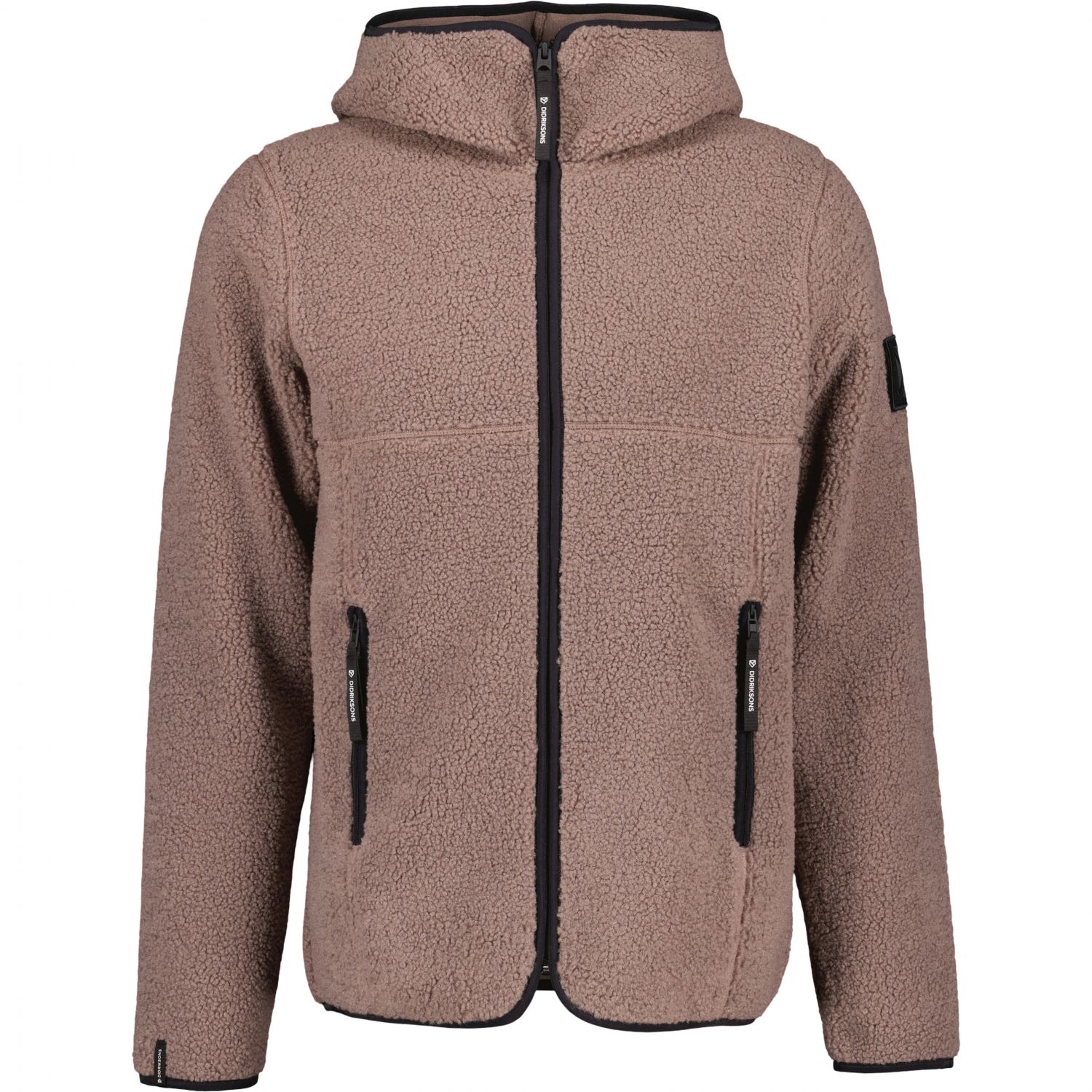 Didriksons Bror, fleece jacket, men, bark