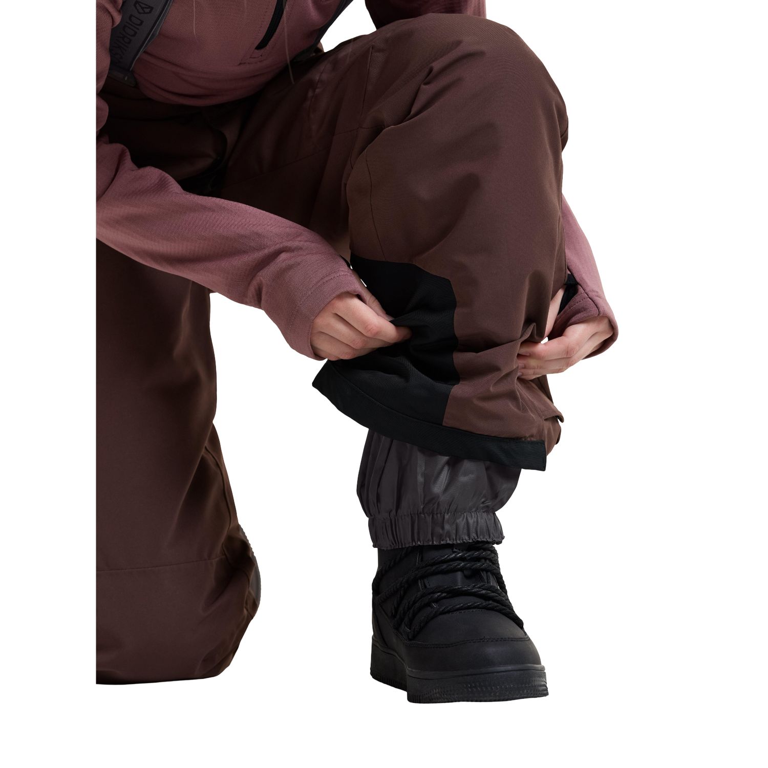 Didriksons Dacit, pantalon de ski, junior, shadow brown