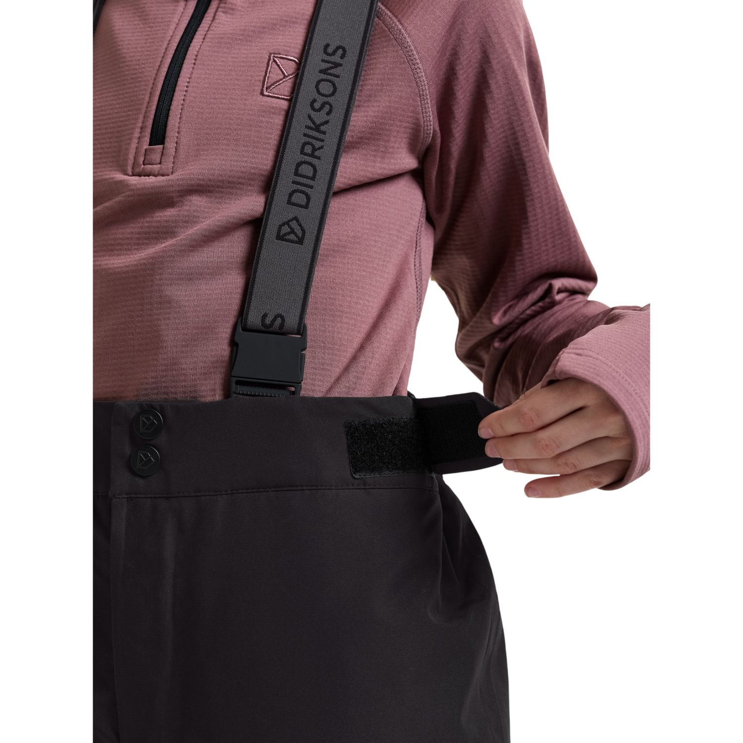 Didriksons Dacit, pantalons de ski, noir