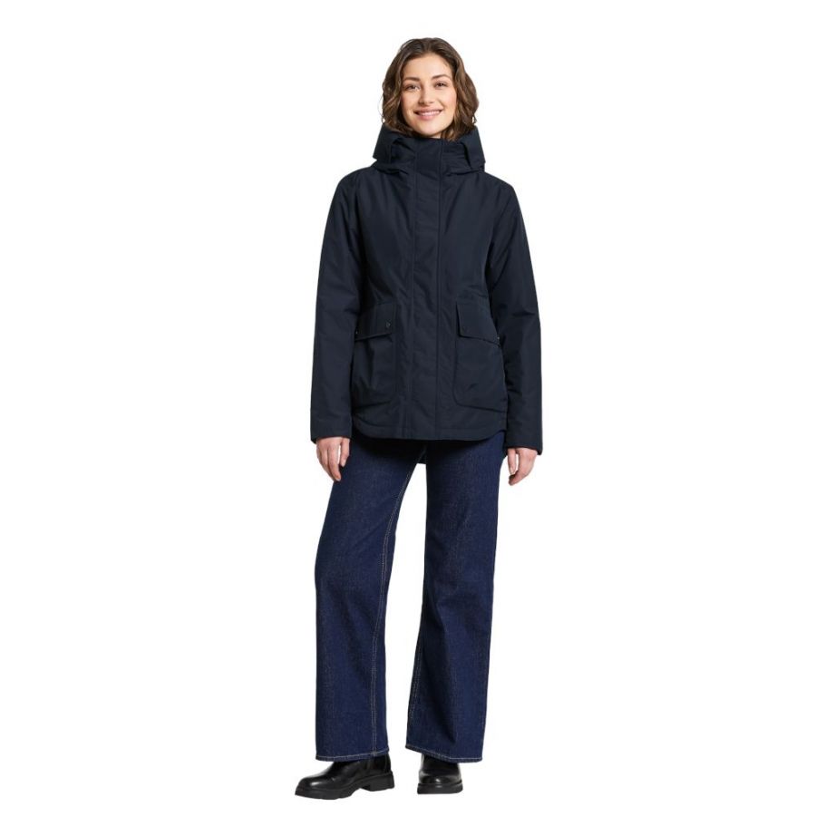 Didriksons Daniella, veste imperméable, femme, bleu foncé