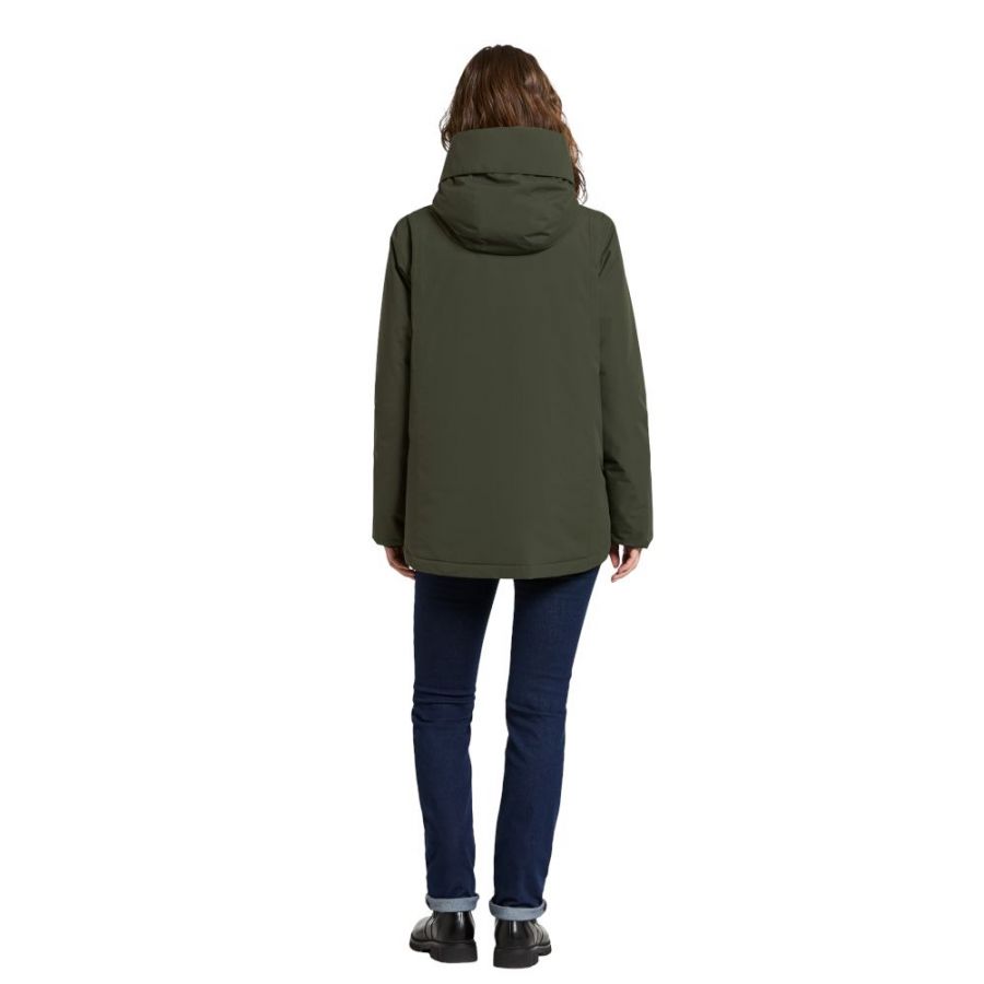 Didriksons Daniella, veste imperméable, femme, vert foncé